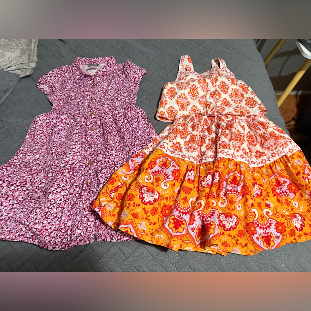 Haute Hippie Kids Dresses in Purple and Orange